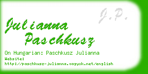 julianna paschkusz business card